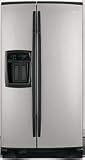 Whirlpool Gold GS6NBEXRS 25.6 Cu. Ft. Side-by-Side Refrigerator with Electronic Fast Fill Dispenser, In-Door-Air Door Cooling System & Contoured Doors: Stainless Steel