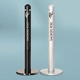 Howard Products Smokers Pole, 4 Diameter x 41h, 14-1 4 Diameter Base, Silver R1SM URIR1SM by UNITED RECEPTACLE