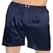 Intimo Men's Classic Stretch Silk Boxers, Navy, XX-Large