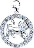 Zodiac Leo, 14K Gold Diamond Charm