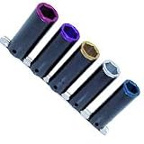5 Piece 1/2 in. Drive SAE/Metric Wheel Socket Set