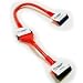Cables To Go - 50030 - 24in Molded Round 2-Device EIDE UV Red Cable