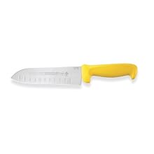 Mundial Y5604-7GE 7-Inch Hollow Edge Santoku Knife, Yellow