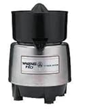 Waring PCJ218 - Citrus Juicer w/ Heavy Base for Extra Quiet Operation, Stainless