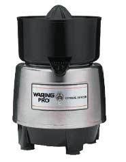 Waring PCJ218 - Citrus Juicer w/ Heavy Base for Extra Quiet Operation, Stainless