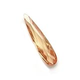Cubic Zirconia CZ 9 X 36mm Champagne Gold Pendant Bead