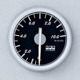 HKS (4401-SA073 46MM) Mechanical Pressure Gauges - 46mm White Face/Black Lettering