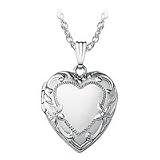 Heart Shaped Locket in 14kt. White Gold