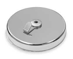 Industrial Grade 3DXZ2 Magnetic Hook, Chrome, 65 Lb