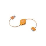 ReTrak Retractable iPod/iPhone/iPad USB Cable Orange (ETIPODUSBOR)