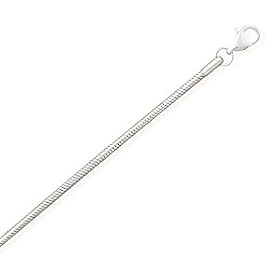 2mm Stainless Steel Snake Chain Necklace 20"