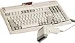 Black 16 PS2 Kbd with 3 Trk Msr 2 Barcode Ports 43 Prog. Keys.