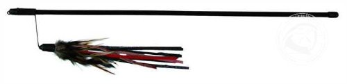 Trixie Spielangel mit Lederbändchen und Feder, 50 cm