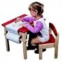 Guidecraft Art Table-and-Chair Set - Red
