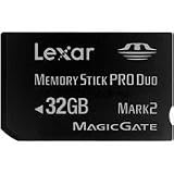 Lexar Platinum II 32 GB Memory Stick Pro Duo Flash Memory Card LMSPD32GBSBNA