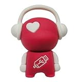 Produkt-Bild: 8GB 'Music Guy' Musik Kerl USB 2.0 High Speed Silikon Stick Pen Disk f&uuml;r Windows und MacOS gro&szlig;es Geschenk (8GB, Rot)