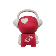 8GB 'Music Guy' Musik Kerl USB 2.0 High Speed Silikon Stick Pen Disk f�r Windows und MacOS gro�es Geschenk (8GB, Rot)