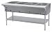 Liquid Propane Eagle Group HT4 Steam Table 4 Well 14,000 BTU - Open Well