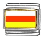 South Ossetia Flag Italian Charm Bracelet Link