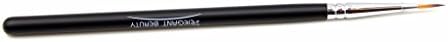 EIEGANT BEAUTY Professional Point Eyeliner Brush, Synthetic Hairs, Copper Ferrule plated in silver, Wooden Handle,,