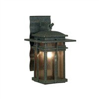 Kenroy Home 91902RST Carrington 1-Light Medium Wall Lantern in Rust - 91902RST,