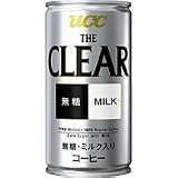 Amazon:ソフト UCC THE CLEAR 無糖Milk 缶 190G × 30本