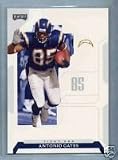 2006 Playoff NFL Playoffs 5 Antonio Gates / San Diego Chargers / Football Cards - In Protective Top Loader - Sports Trading Cards Collecting