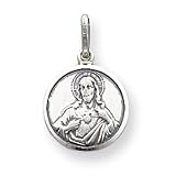 Sterling Silver Sacred Heart of Jesus Medal