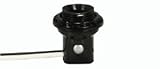 Satco 90-1556 - Phenolic Candelabra Socket with 1.25 in. Shoulder and Ring - 8 in. Wire Leads