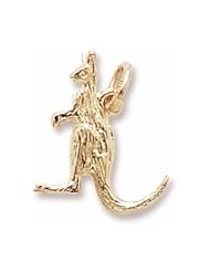 Rembrandt Charms, Kangaroo Charm in Solid Sterling Silver or Gold