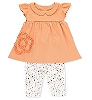 2 Piece Cotton Rich Floral Appliqué Tunic & Leggings Outfit