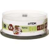 TDK DVD+RW 4x 4.7GB (25-Pack Spindle )