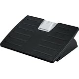 Adjustable Black Foot Rest with Microban Graphite Office Suites