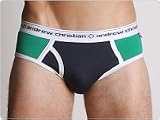 Andrew Christian Color Block Brief Navy