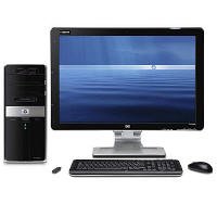 HP a6637c-b desktop PC bundle with 22