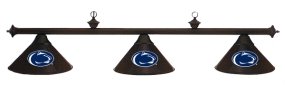  Penn State Nittany Lions Officially Licensed Black Finish 3-Shade Pool Table Light 