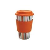 Review  Orange Graphic Art Edition ECO CUP w/ Silicone Lid & Sleeve Coffee Tea Cup