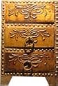 Antique Wooden Chest, Hand Made Authentic Decorative Item.