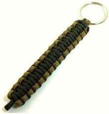 Paracord Key Chain, OD Green and Coyote Brown (By Fort DeTroyon Survival)