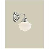Winslow Schoolhouse Style Polished Nickel Wall Sconce