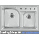 CorStone Avondale Advantage 3.2 Double Bowl Kitchen Sink with Two Faucet Holes 24-2-68