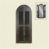 Bassett Mirror Vintage Black Venetian Mirror