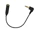2.5 mm To 3.5mm AUDIO HEADPHONE JACK ADAPTOR (BLACK)