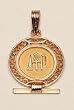 Egyptian "HEALTH LIFE & HAPPINESS" Shen Pendant - Filigree Style - in 18K Gold, Sterling Silver or Sterling Silver with 18K Gold Symbols