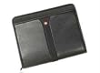 Avenues In Leather Wenger Vinyl Zip-Folio, Black