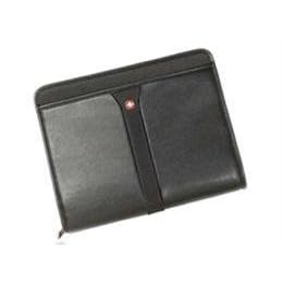 Buy Avenues In Leather Wenger Vinyl Zip-Folio, Black by Avenues In Leather