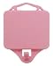 ABC Products - Package of 3 ~ Super-Strong - Magnetic Hook - Use On Metal Surfaces (Pink Finish - With 4 Magnetic Holding Plates - Holds Up to 6 Pounds).