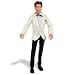 Elvis Presley Talking Action Figure: Elvis Dressed in White Suit Coat and Black Pants_s-1