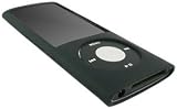GreyMobiles Black Silicone Skin Case For Apple iPod Nano 5G 8GB 16GB (5th Generation) WITH SCREEN PROTECTOR