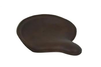 Motorcycle Brown Leather Replica Style Solo Seat